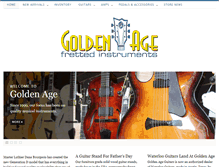 Tablet Screenshot of goldenageguitars.com
